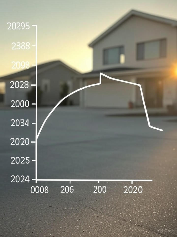 Courbe des taux immobiliers 2025 à la baisse