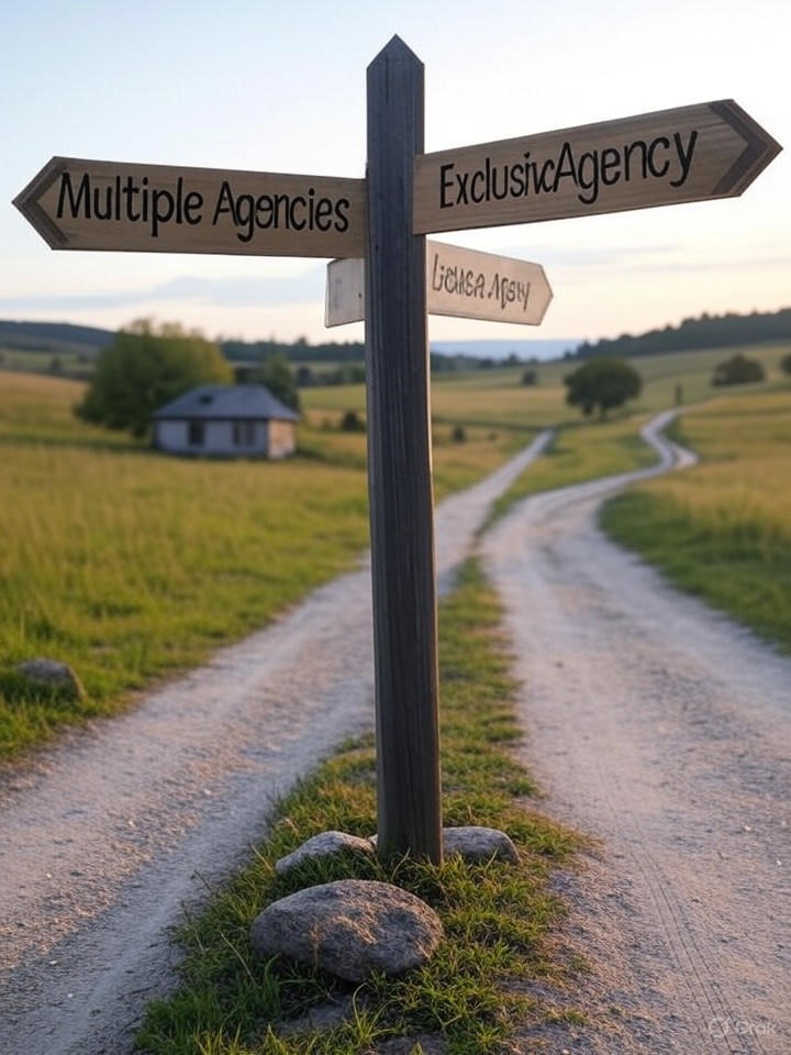 Panneau directionnel: plusieurs agences vs exclusive